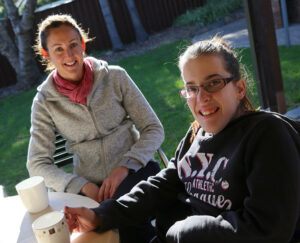 HAPPY RELATIONSHIP: A Northcott customer with their support worker