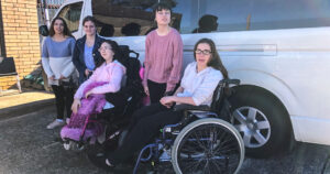 Oak Flats and Wollongong Life Skills customers with new accessible van