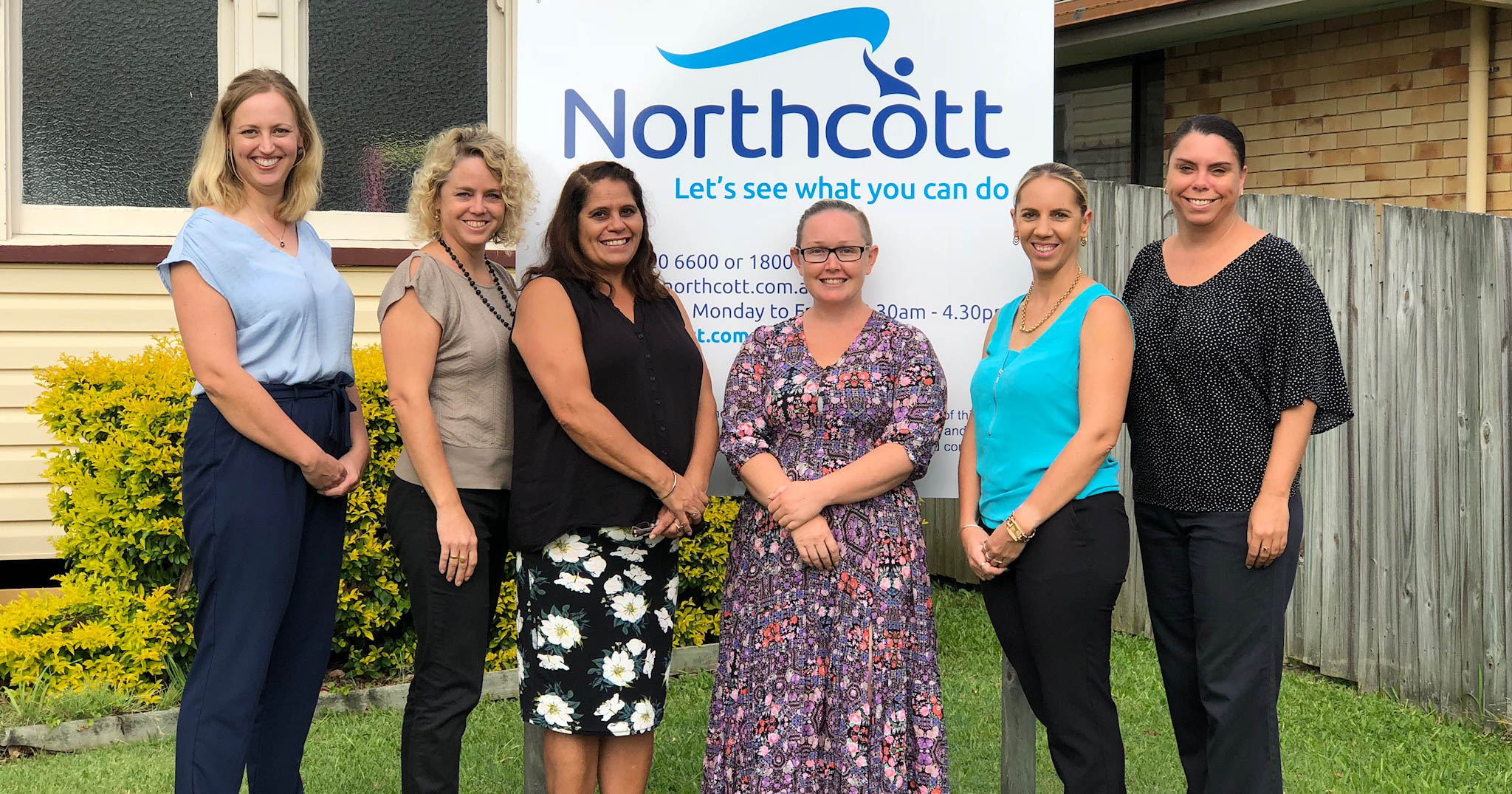 Northcott staff standing in front of our Ballina office