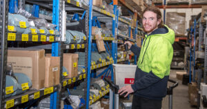 Northcott Work and Study Skills customer Ben in a factory