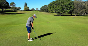 Northcott customer Tom playing golf