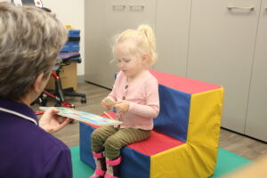 Young girl with Therapist